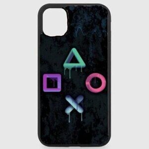 Black Playstation Phone Case
